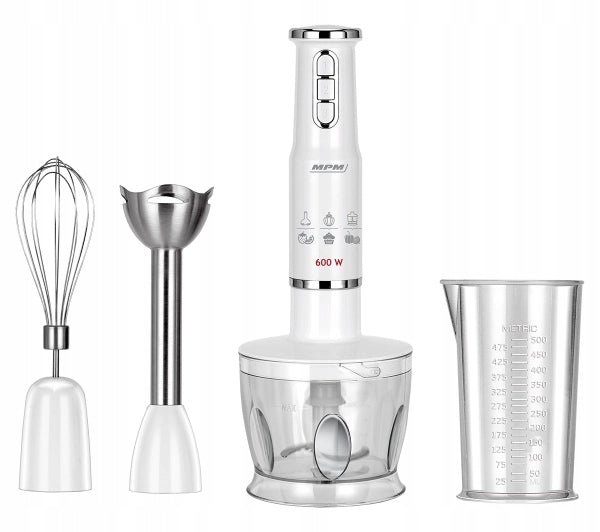 Hand Blender MPM MBL-43 600W Shredder Whipping Tip