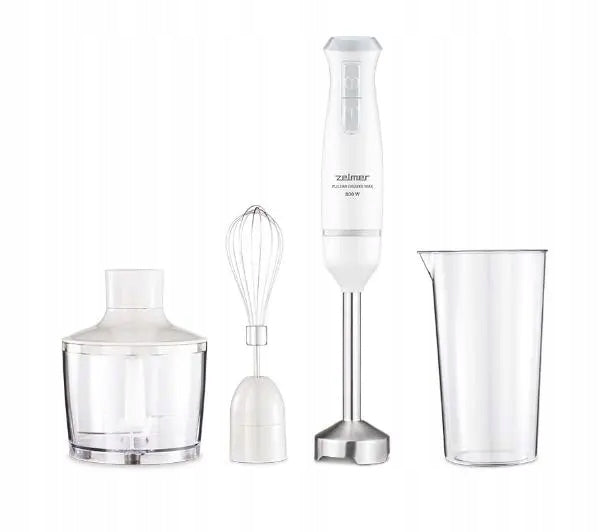 Hand Blender Zelmer Pulsar Deluxe ZHB4562S 0,8L Shredder White