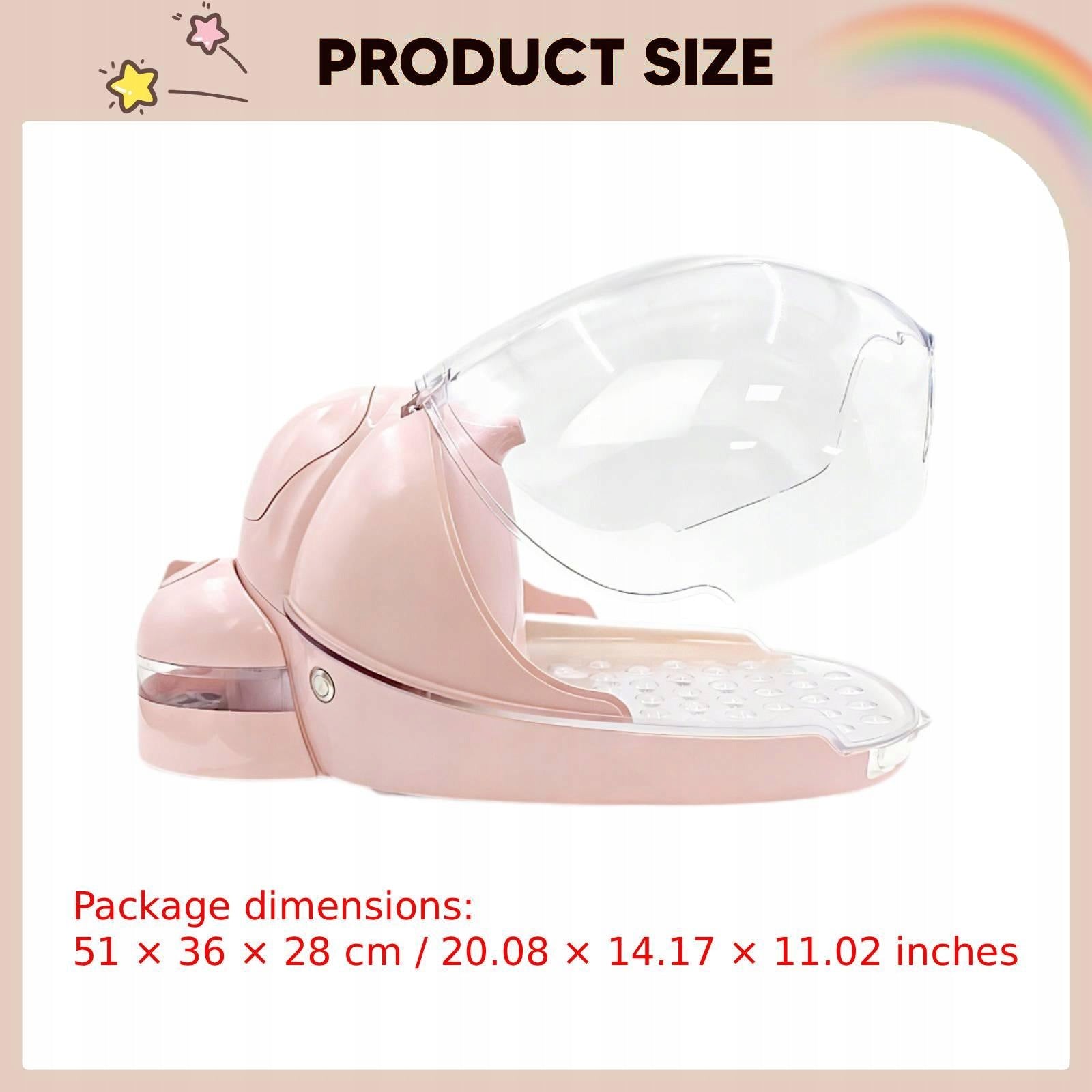Hand Care Steamer Nail Lamp Deep Clean Versatile Office Family Friends Pink Medical device no