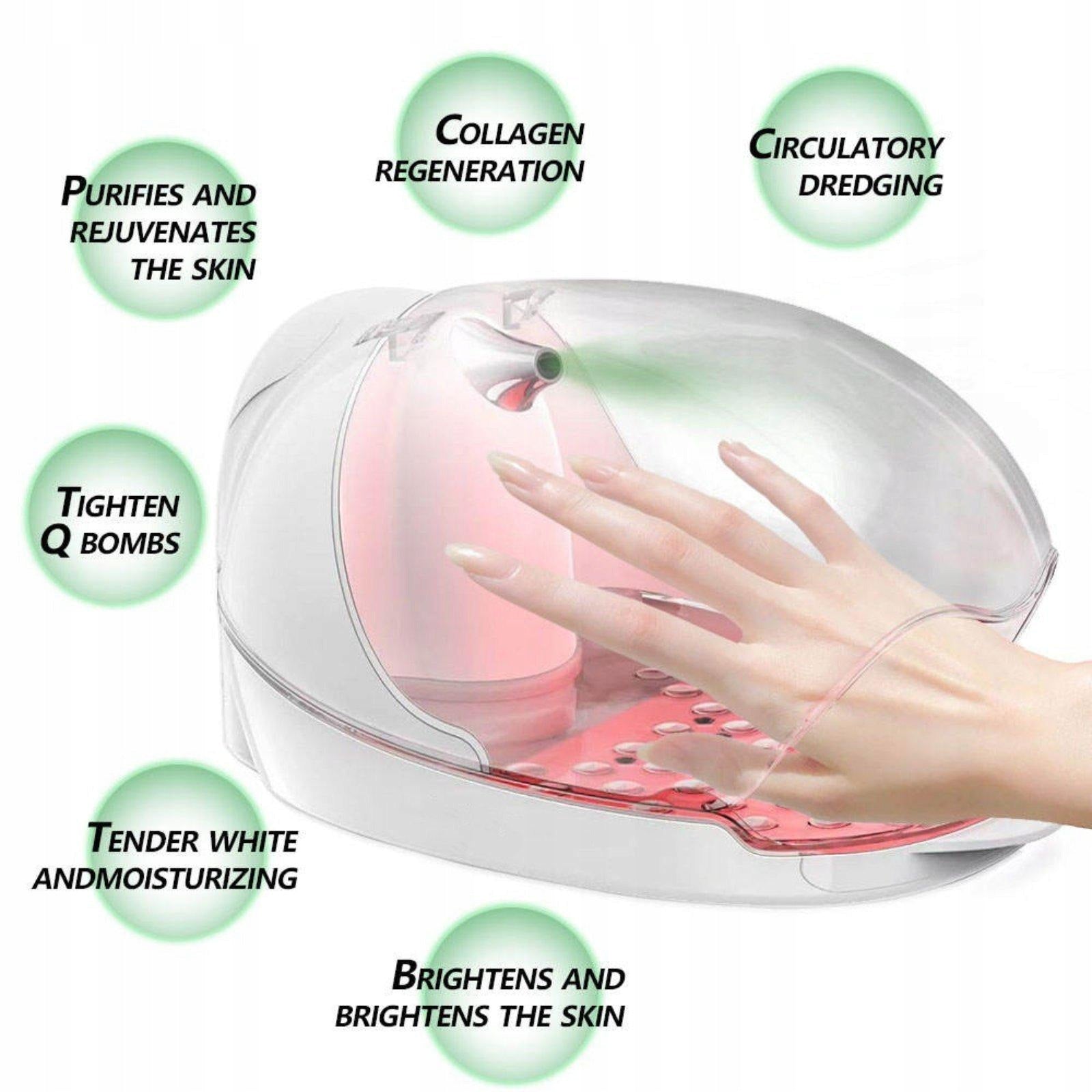 Hand Care Steamer Nail Lamp Manicure Tool Men Women Ergonomic Multi Pink