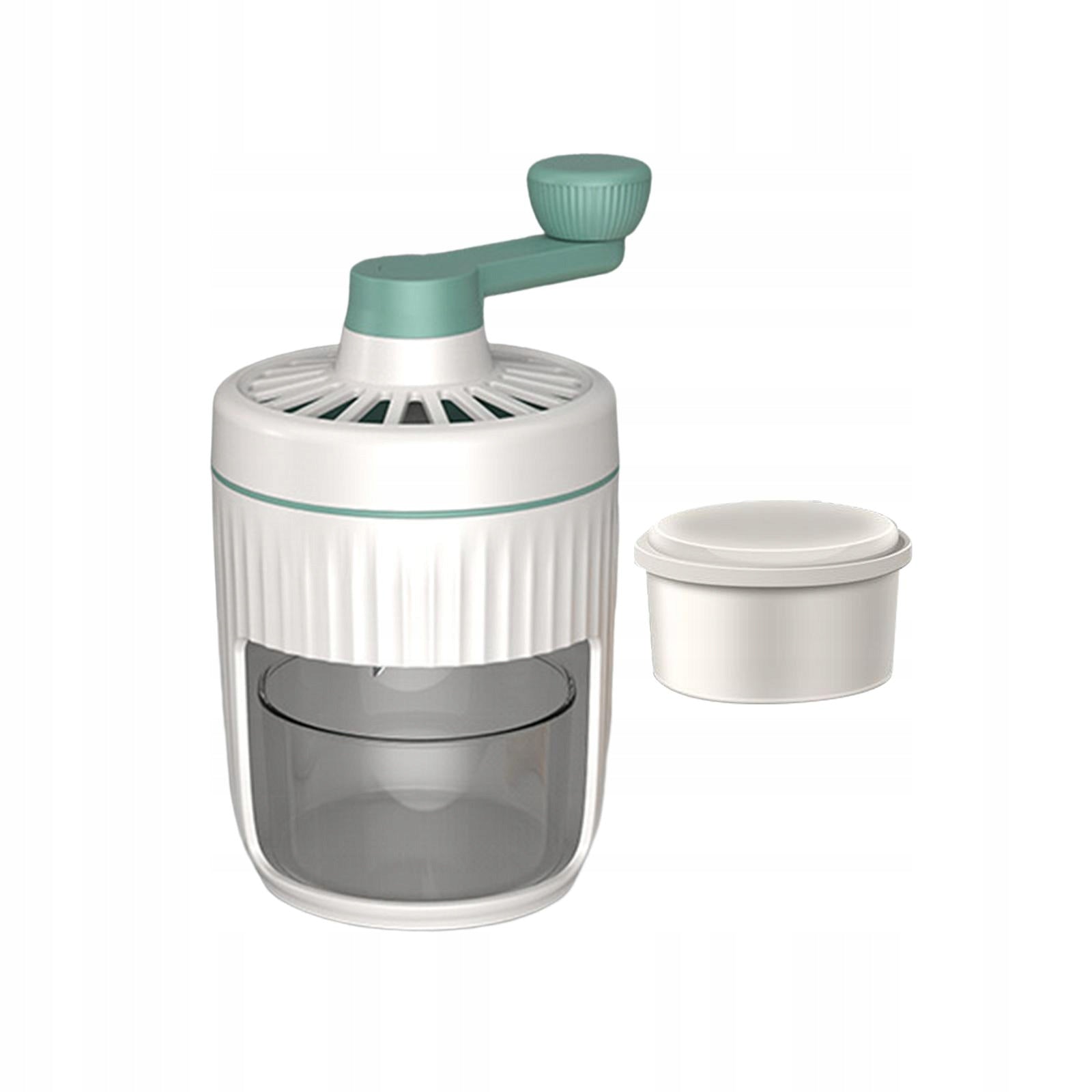 Hand Crank Ice Crusher Ice Shaver Shaved Ice Machine Sturdy Green Handle Brand no brand