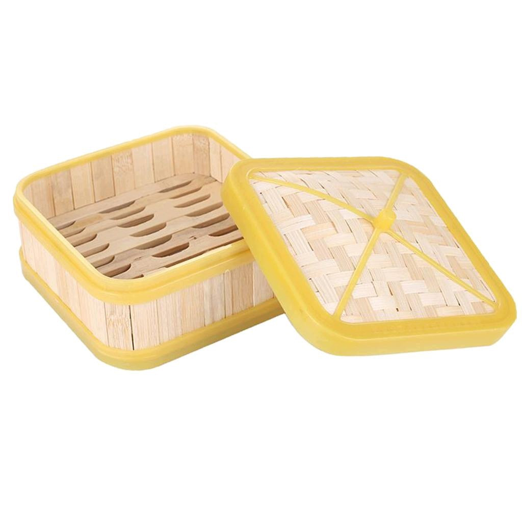 Hand Woven Bamboo Steamer Dim Sum Basket Pasta Cooker 5 inch
