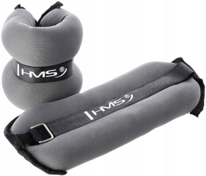 Hand and Leg Weights HMS OB05 Gray 2x2KG Adjustable Velcro For Exercise