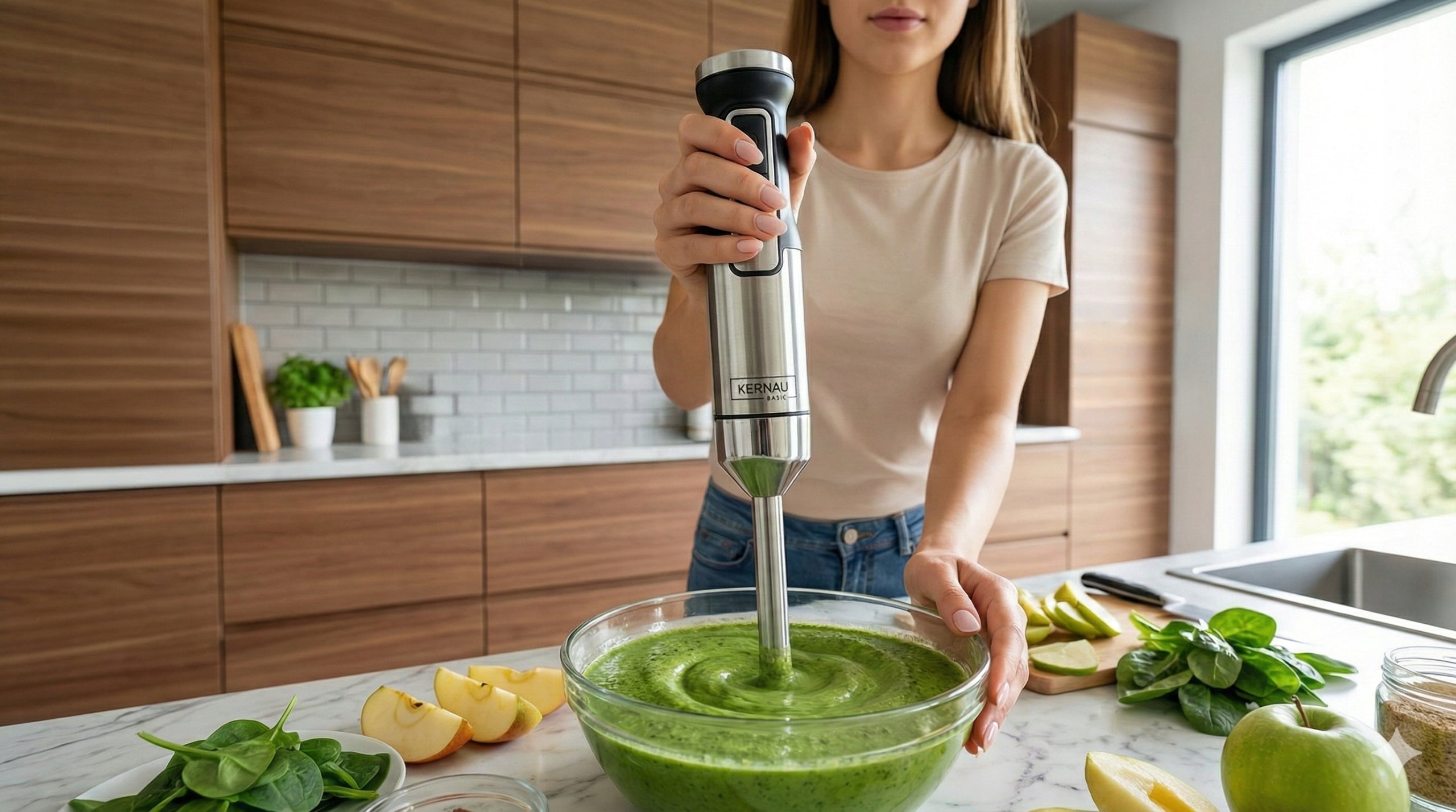 Hand blender Kernau BKHB 801 MS POWERFUL 800W TURBO Rotation adjustment Power rating 800 W