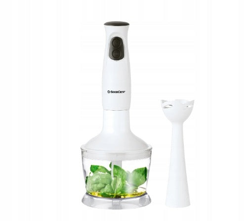 Hand blender SilverCrest SSMS 350 A1, 350 W with shredder, white Manufacturer code HG11477