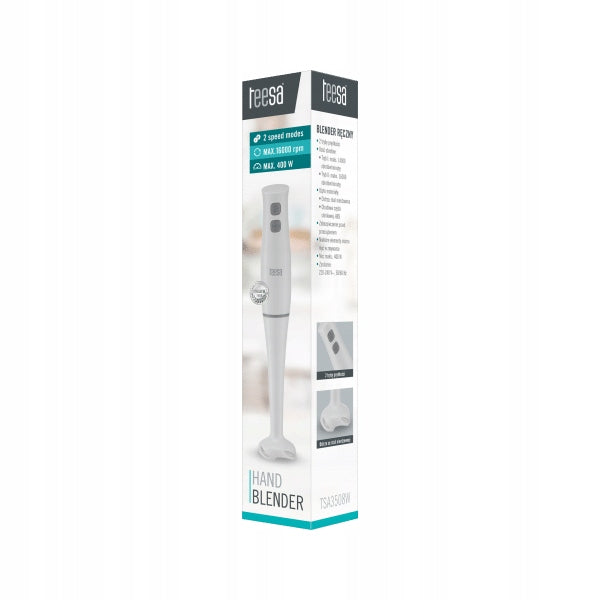 Hand blender Teesa TSA3508W 400 W white Model TSA3508W