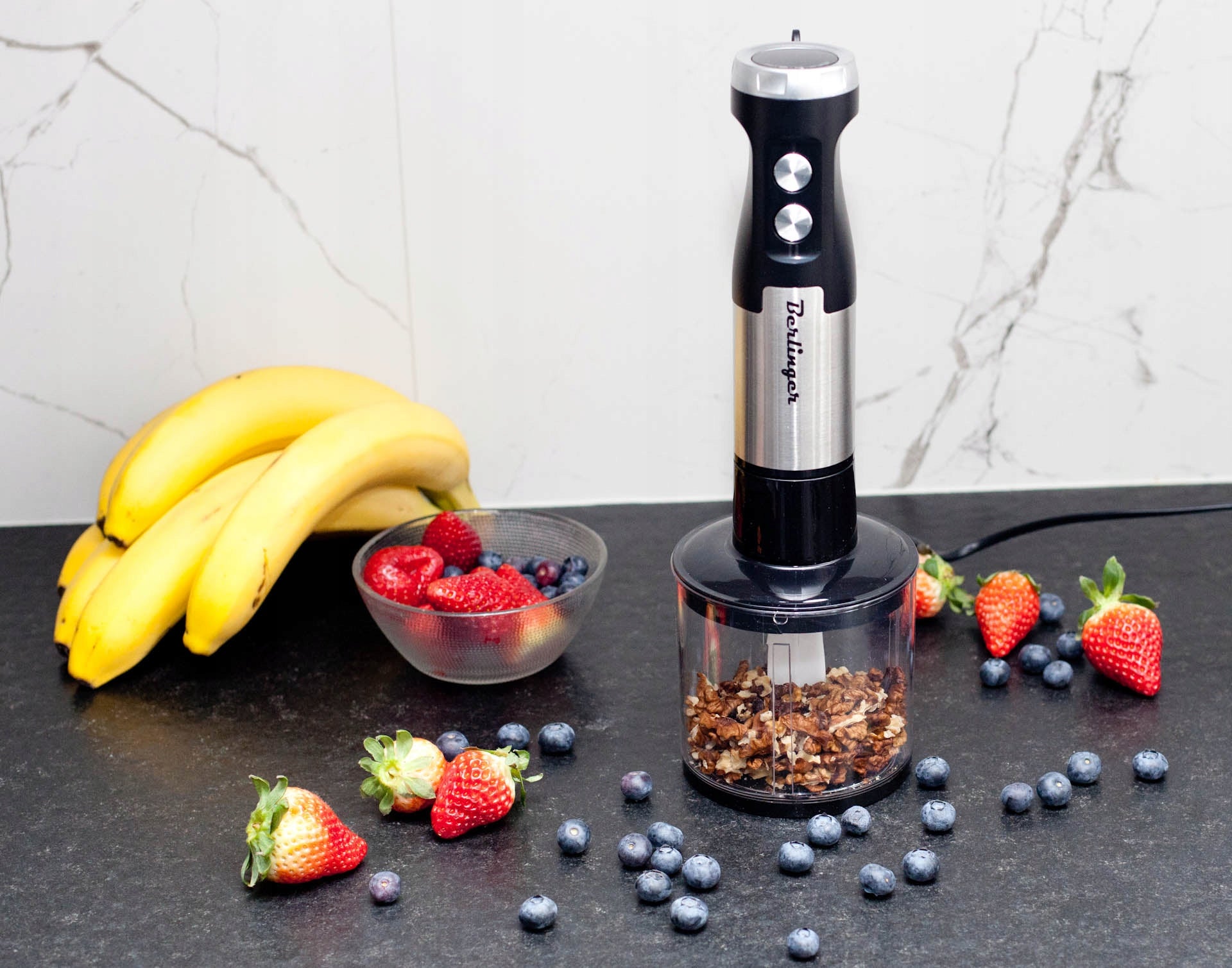 Hand blender food processor 1250W | metal mixer, malaxer, whisks Model blender-1250
