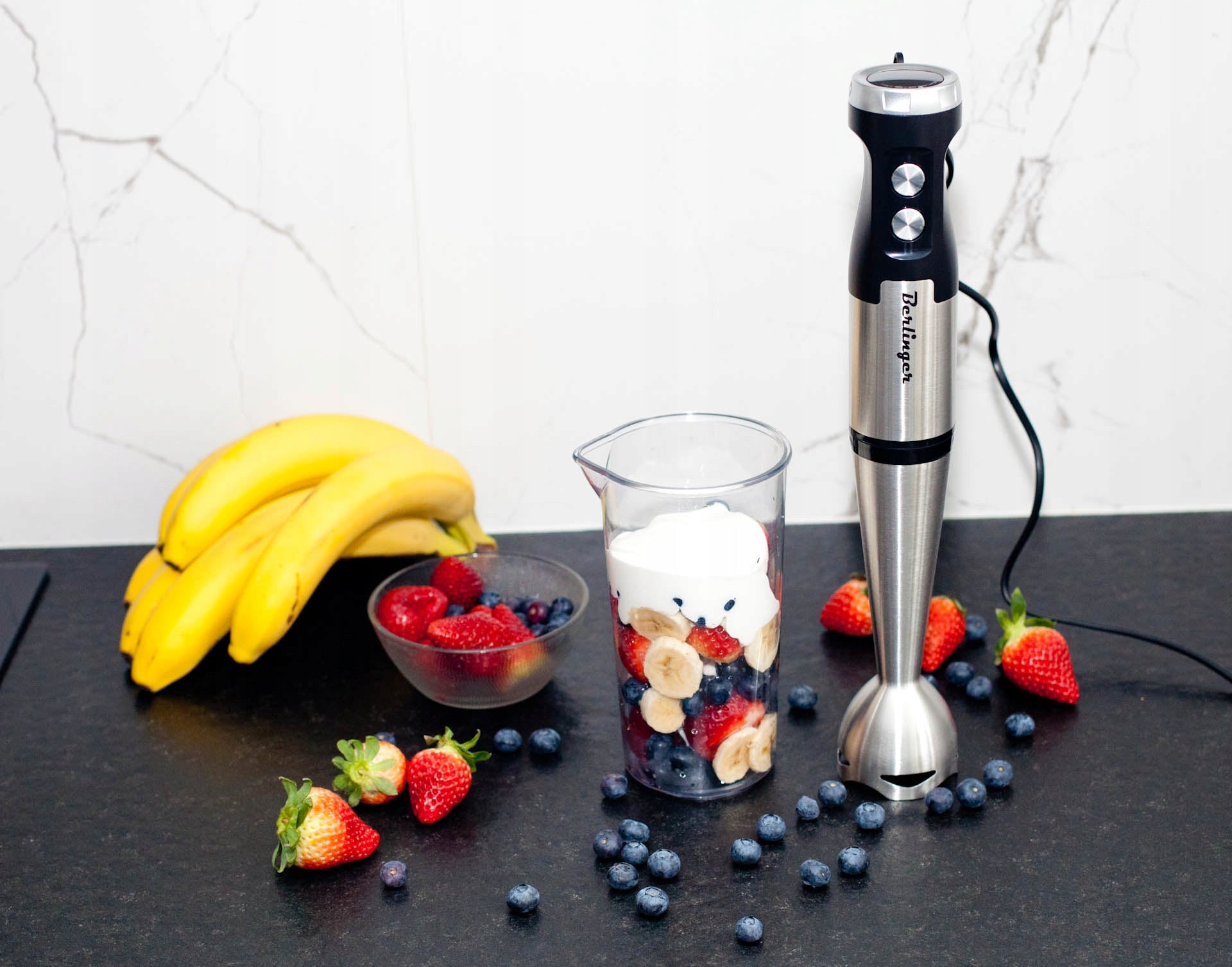 Hand blender food processor 1250W | metal mixer, malaxer, whisks Rotational speed control yes