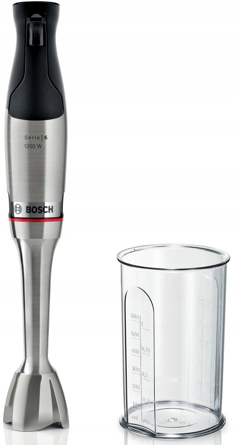 Hand blender with container Bosch ErgoMaster 1200W Steel blade Strong Manufacturer code MSM6M810