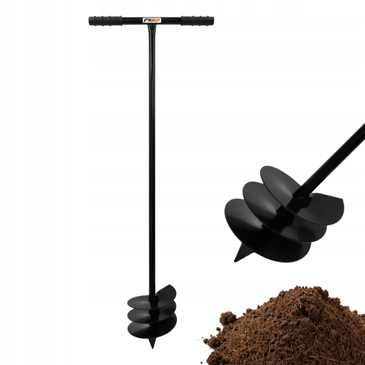 Hand drill 230 mm for soil ground drill bit for bollard posts