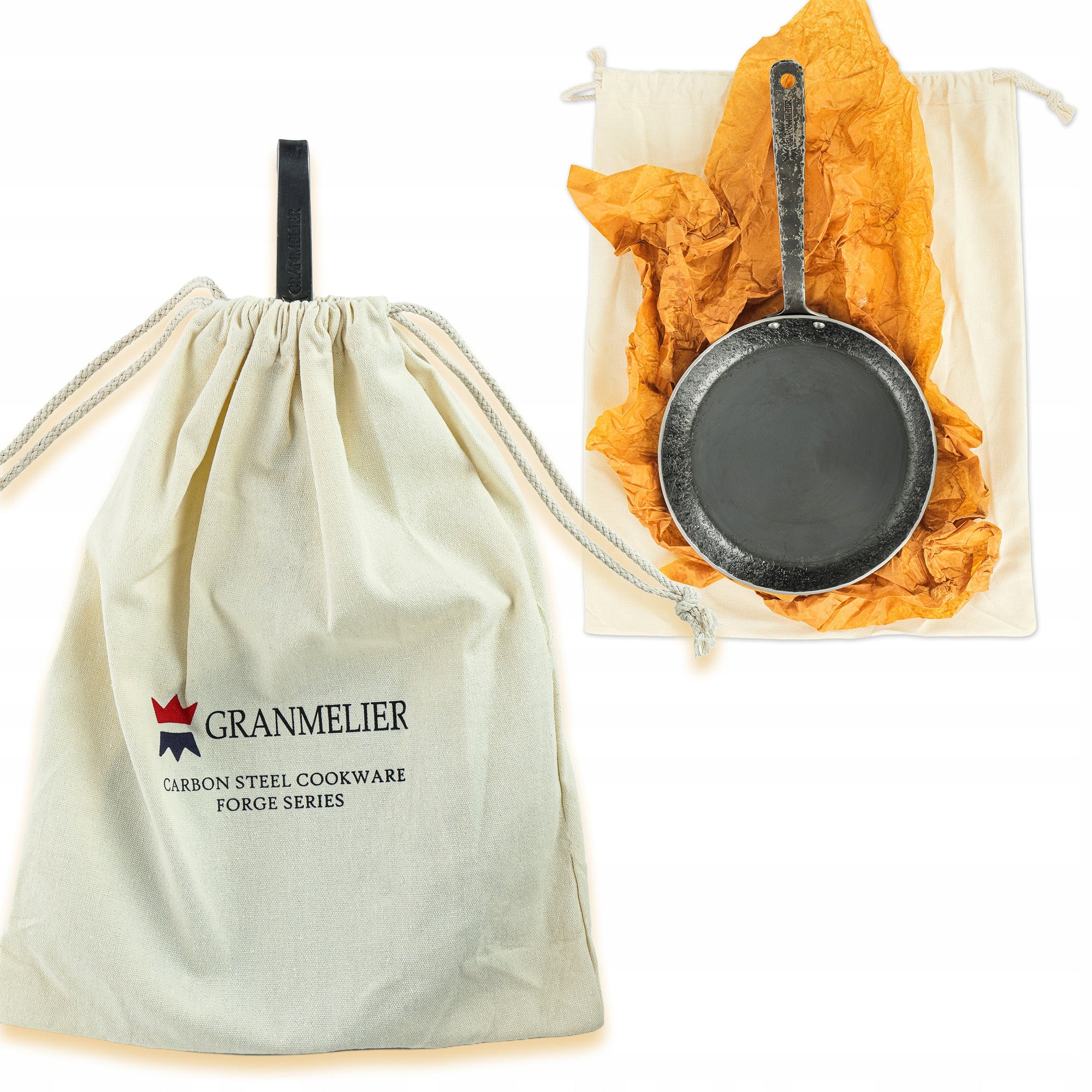 Hand forged iron pan made of carbon steel GRANMELIER ELI 20 cm Brand GRANMELIER