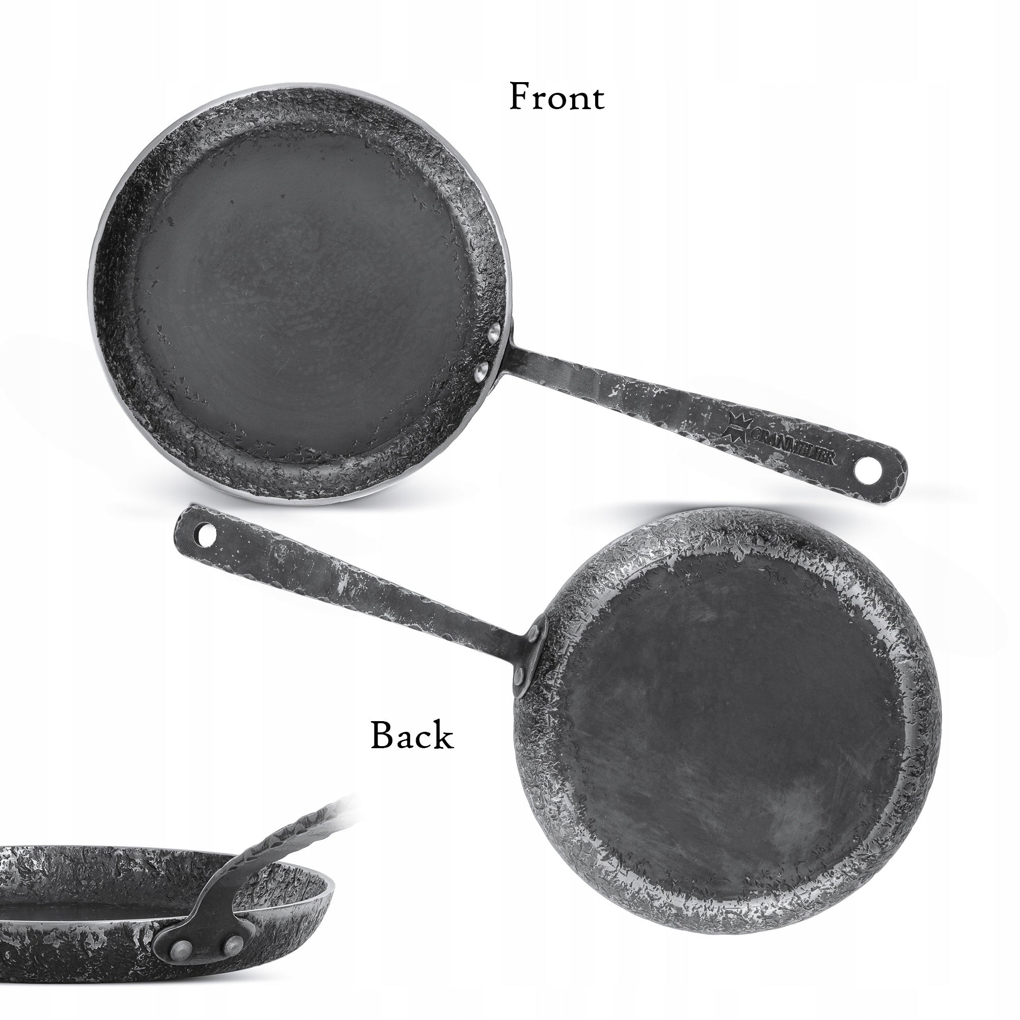Hand forged iron pan made of carbon steel GRANMELIER ELI 20 cm Manufacturer code 931G4