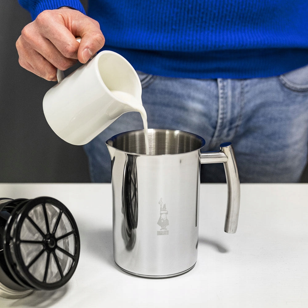 Hand frother Bialetti Cappuccinatore Acciaio Dominant color silver/gray