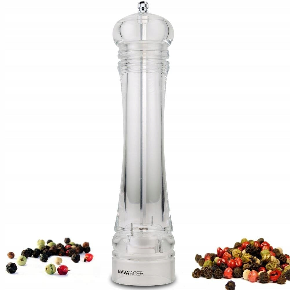 Hand grinder NAVA transparent CERAMIC MECHANISM ACER 26,5 cm Brand Nava