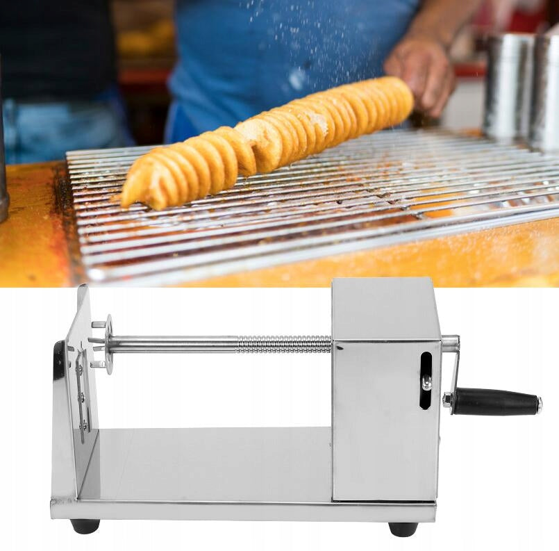 Hand machine for potatoes on a stick of curly fries SOLID PREMIUM Line fartuch