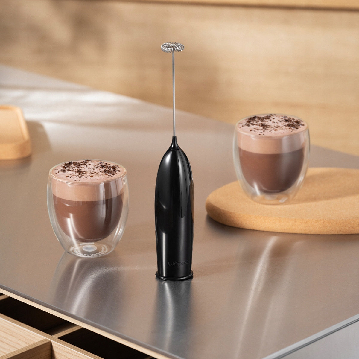 Hand milk frother Schiuma Black Bodum Brand Bodum