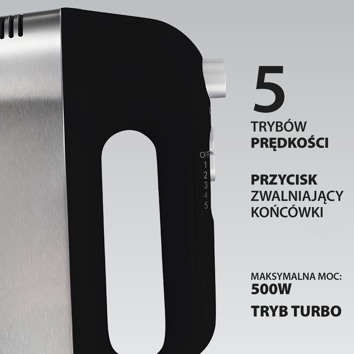 Hand mixer 2 types of tips, 5 SPEEDS 500W | Maestro MR-504 Manufacturer code MR-504