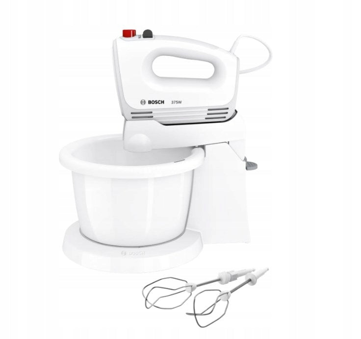 Hand mixer Bosch MQWPL2000 (white; 375W)