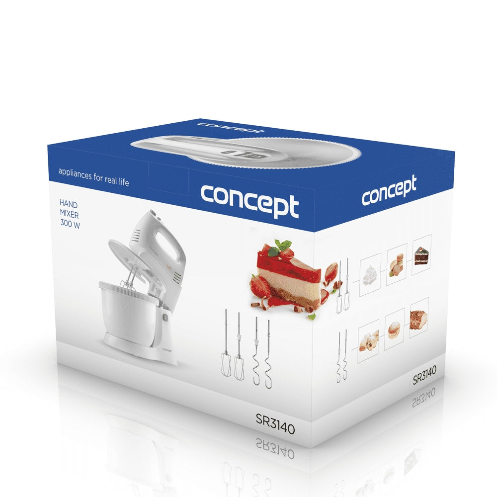 Hand mixer Concept SR-3140 300 W white Manufacturer code SR3140
