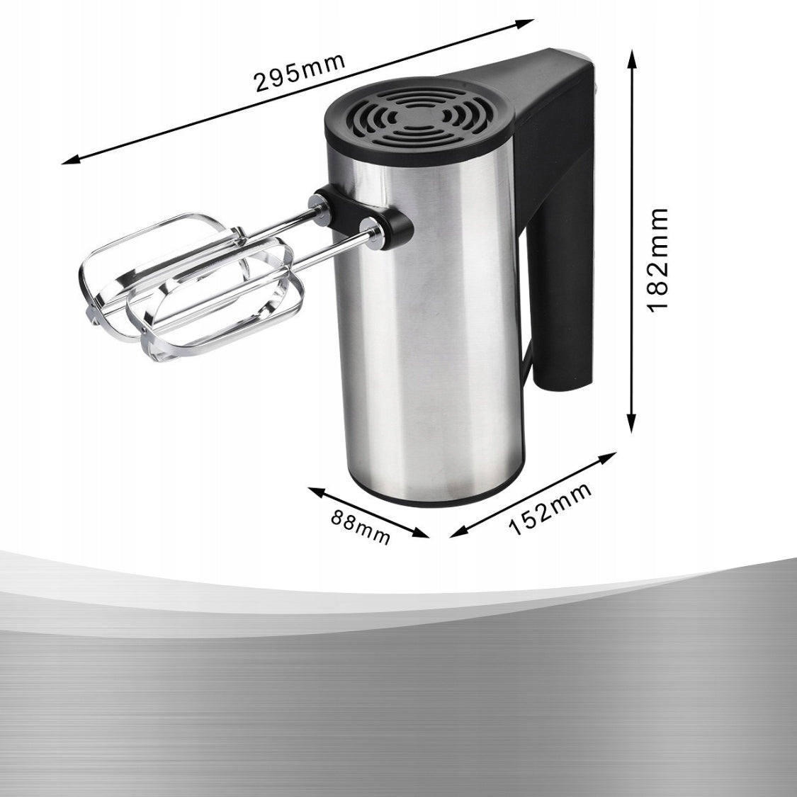 Hand mixer MEMFLOW 450 W 5 speed with turbo mode Manufacturer code MIKSER RĘCZNY 5 BIEGÓW MEMFLOW