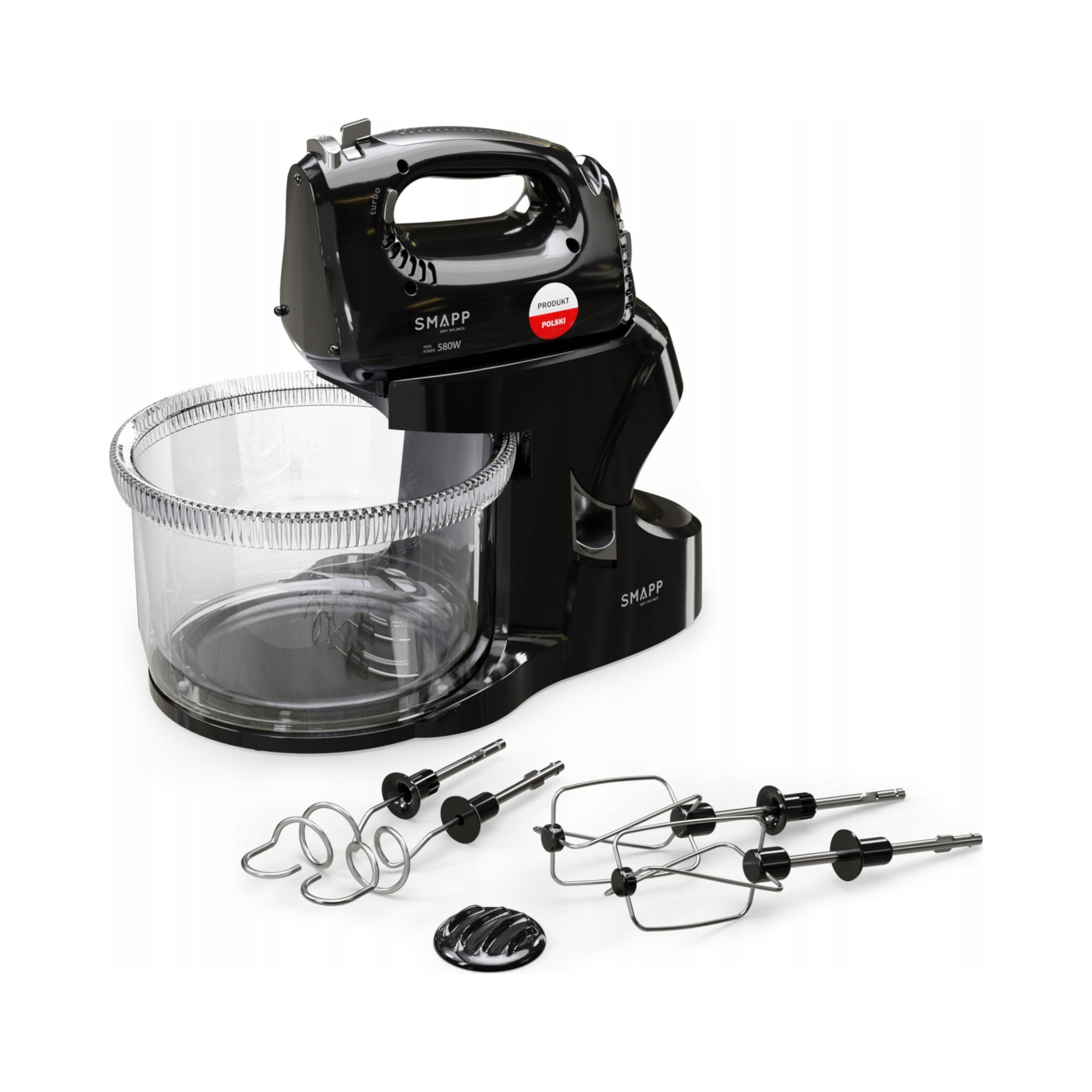 Hand mixer SMAPP with bowl 451,8 rotating black