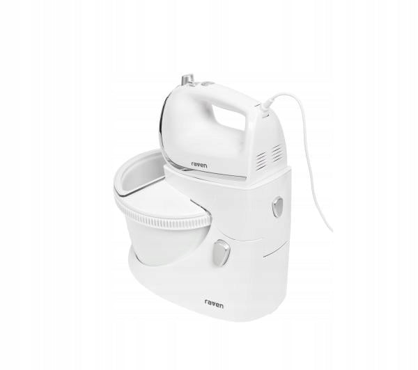 Hand mixer with bowl RAVEN EMM001X 450W White Brand Raven