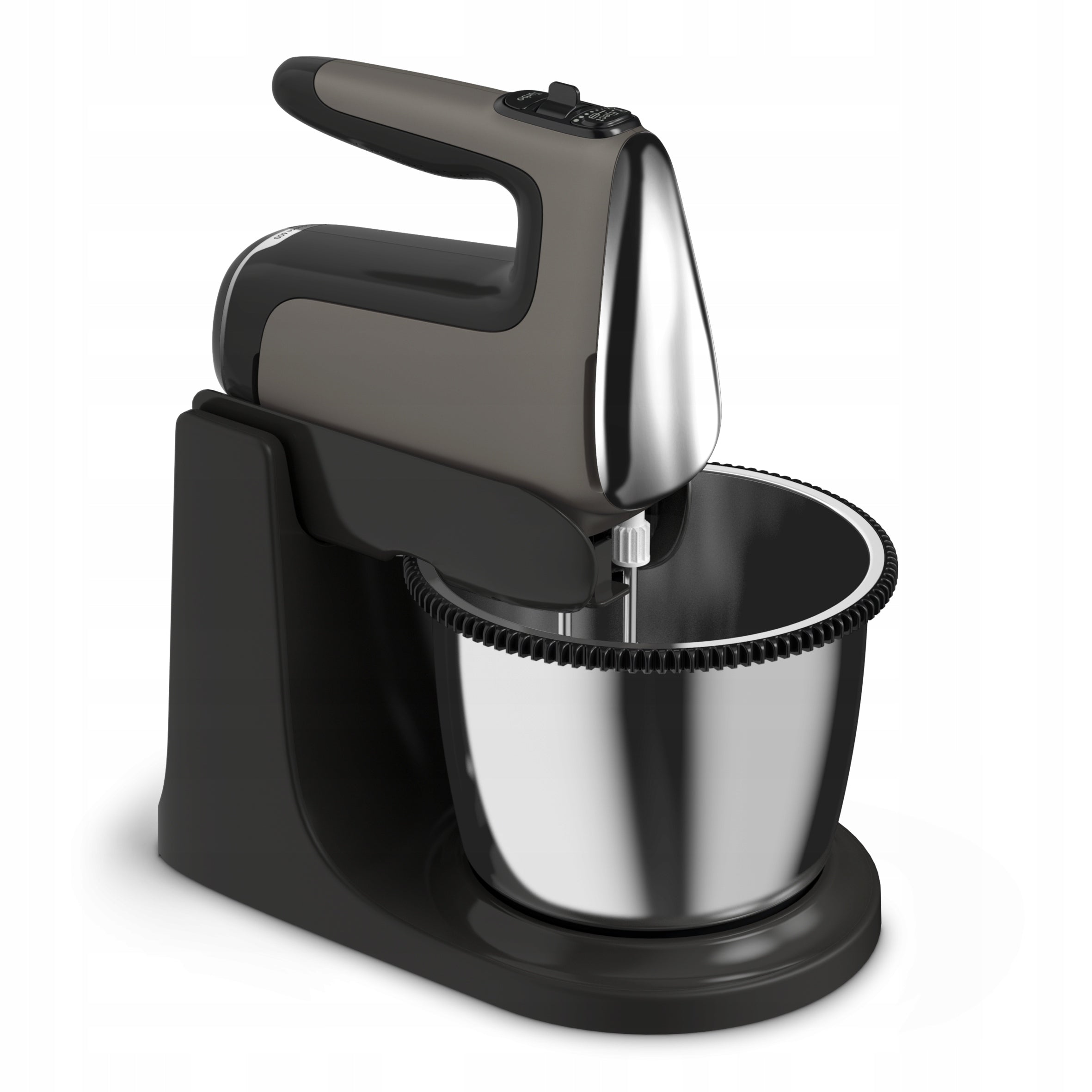 Hand mixer with rotary bowl Tefal Powermix Silence HT654E 600W Black Packaging status original