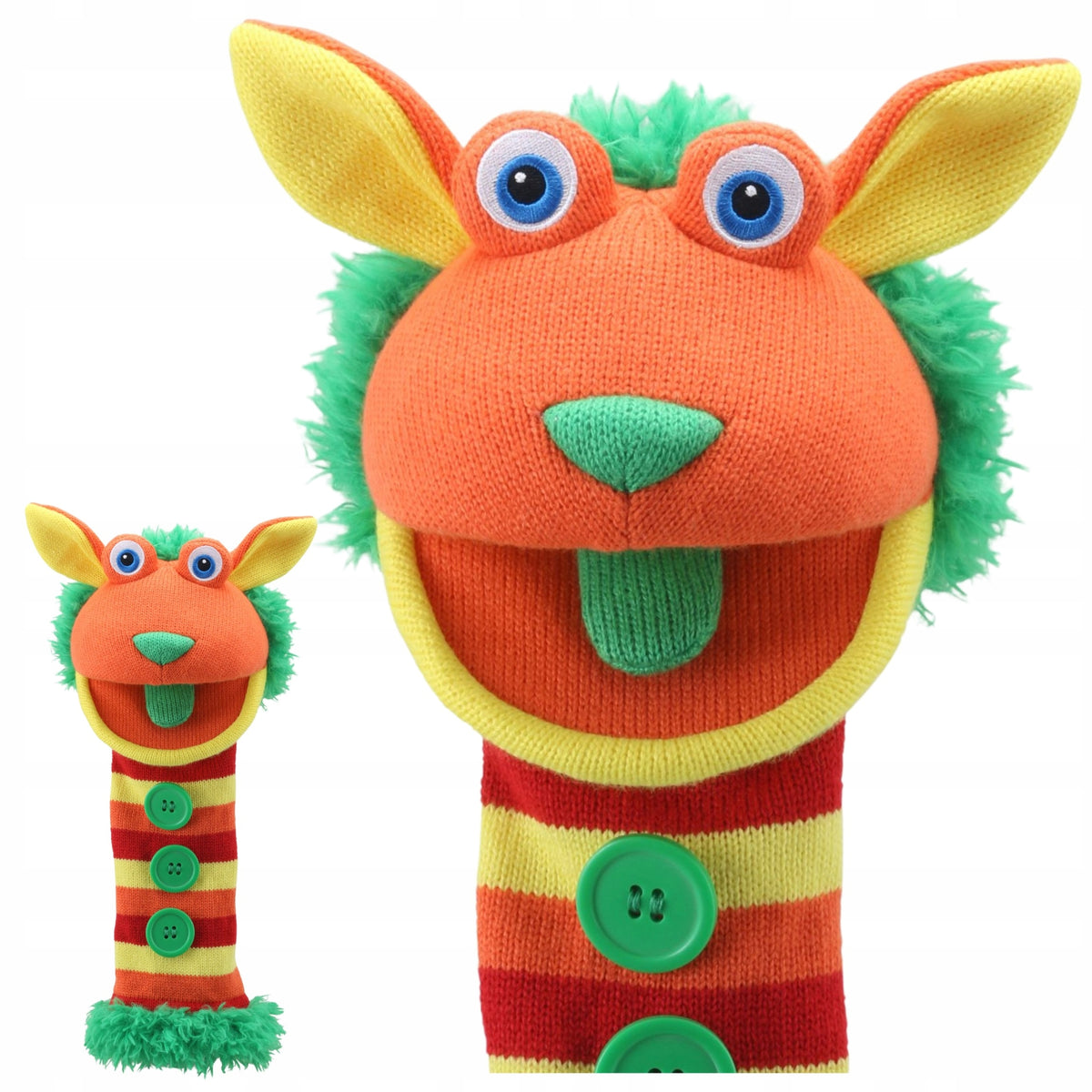 Hand puppet for developing imagination speech and SOX emotions