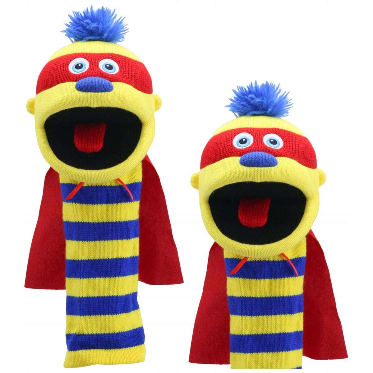 Hand puppet for learning communication and expressing SOX emotions