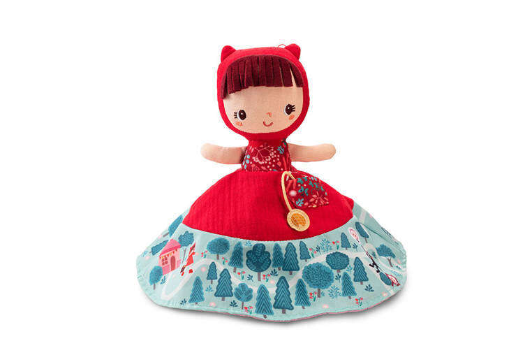 Hand puppet for theater Red Riding Hood Grandma Wolf 3in1 Lilliputiens