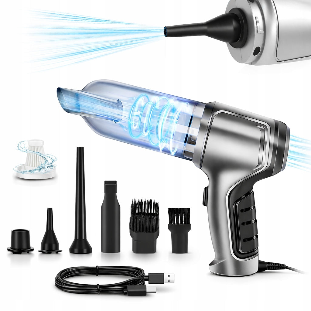 Handheld Car Cyclone Vacuum Cleaner 2in1 Blower 15000Pa 4000mAh + HEPA
