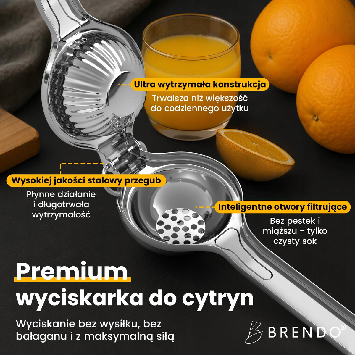 Handheld Citrus Juicer Stainless Steel Silver Brendo Brand no brand
