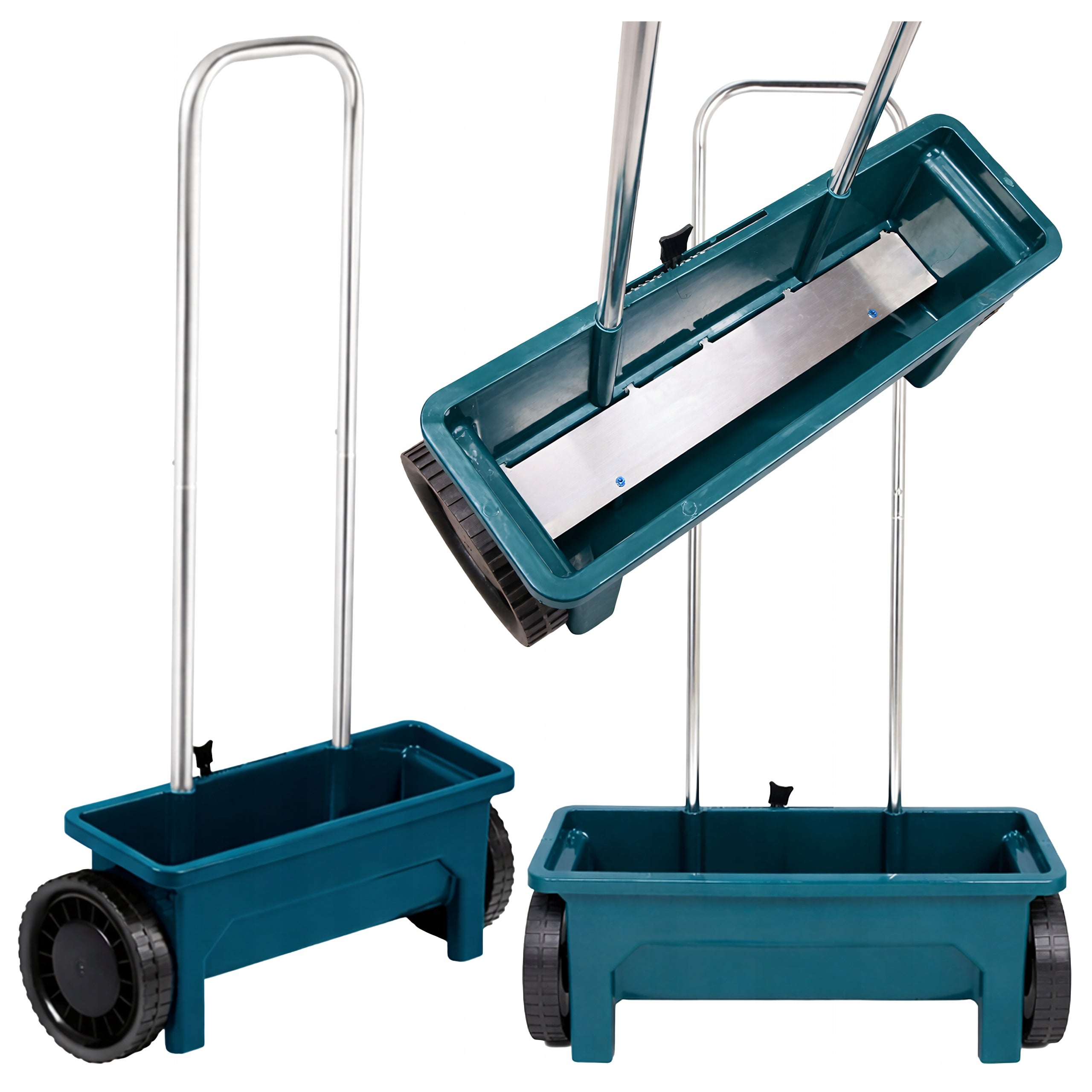 Handheld Garden Seed Spreader Grass Seed Spreader Salt Sand Fertilizer 12L