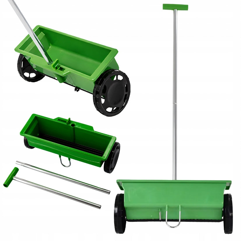 Handheld Garden Seed Spreader Grass Seed Spreader Salt Sand Fertilizer 6L
