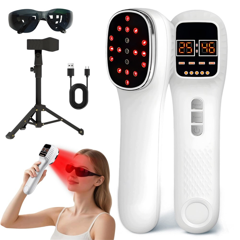 Handheld Infrared Lamp with Stand, Red Light Device