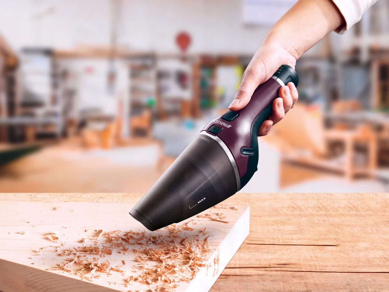 Handheld Lightweight Cordless Vacuum Cleaner PMSSA 8 A1, 8V Parkside Brand Parkside