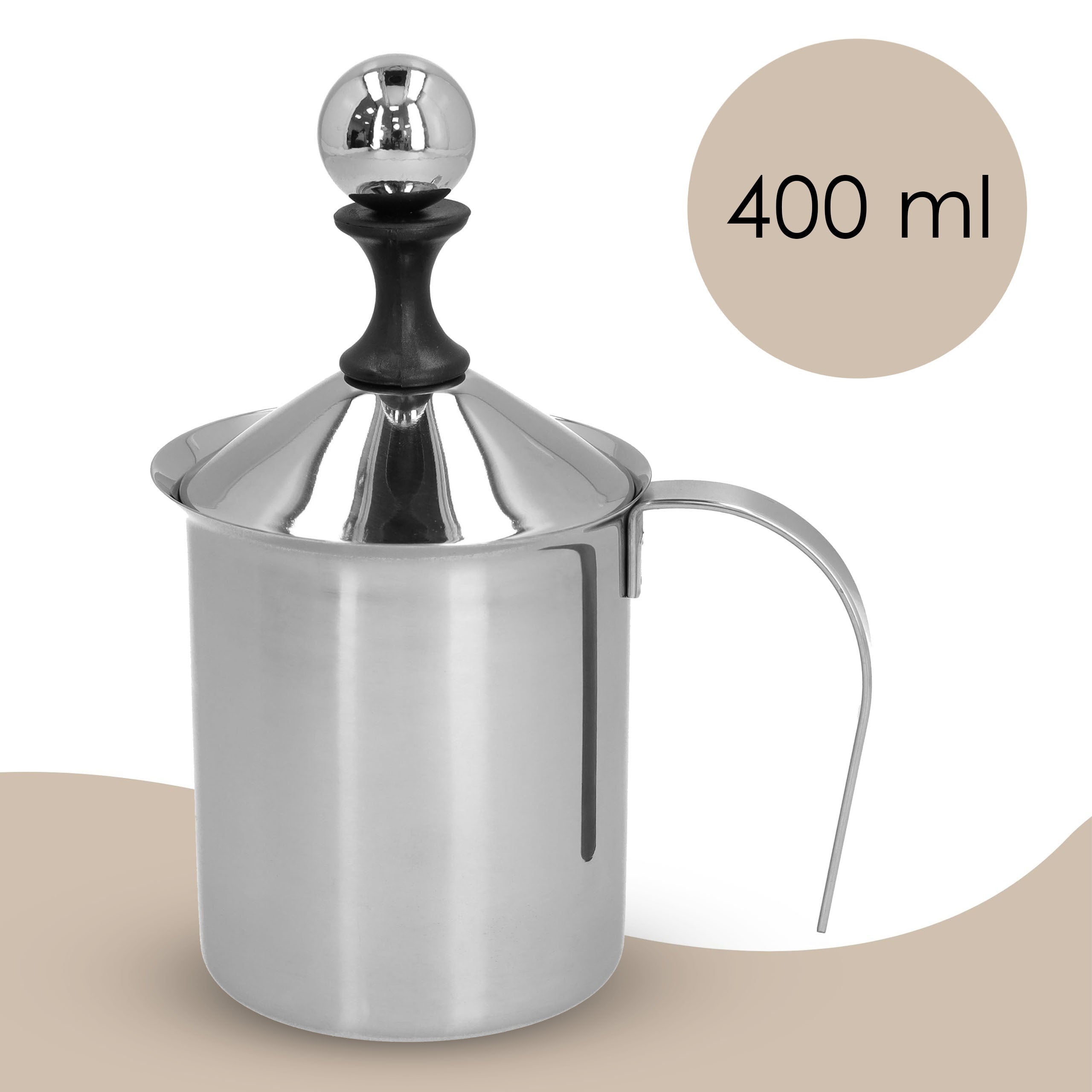 Handheld Milk frother beater stainless steel pot 400ml EAN (GTIN) 5903822902796
