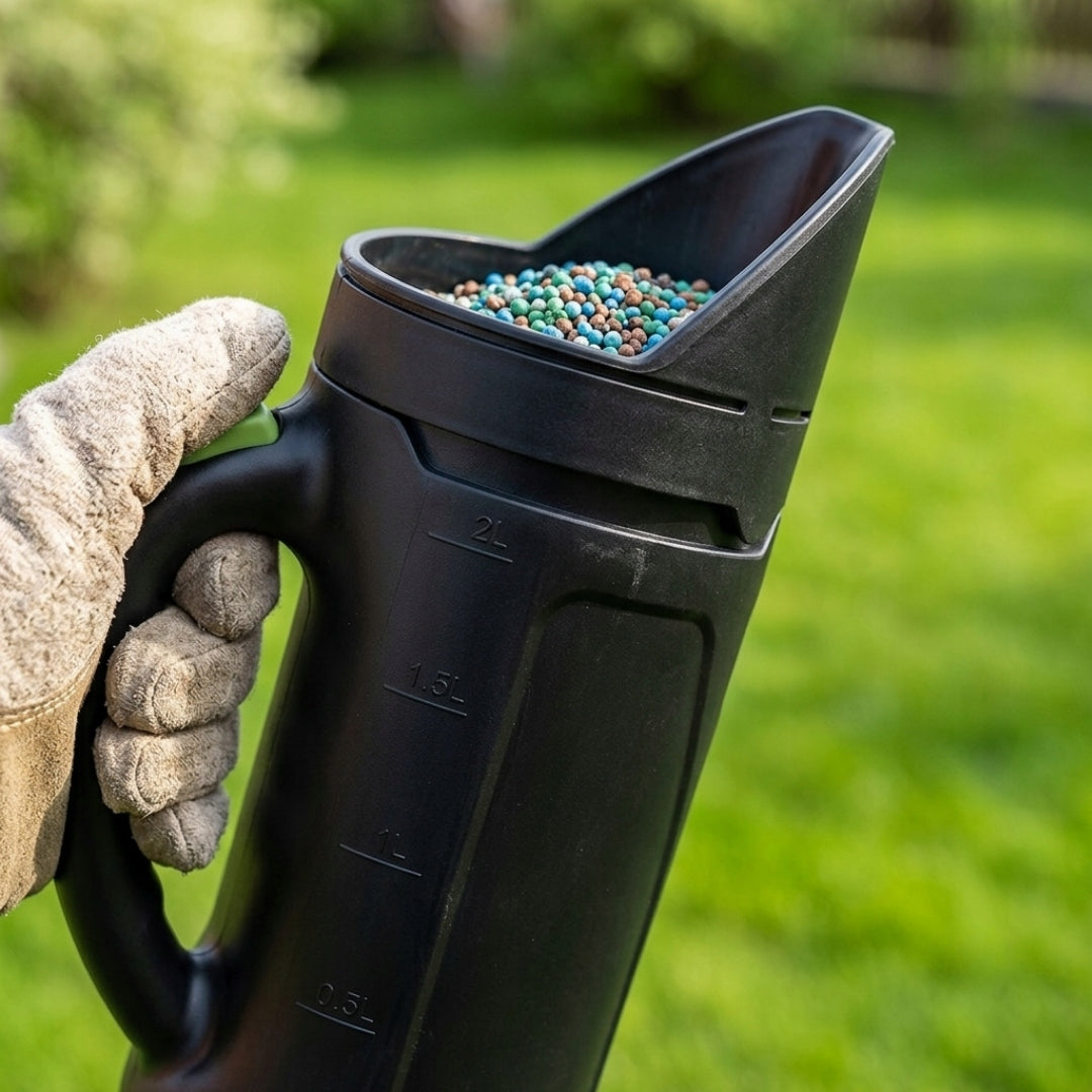 Handheld Solar Seeder For Salt Sand Fertilizer Dispenser 2,5L Strong Brand GardenPlus+