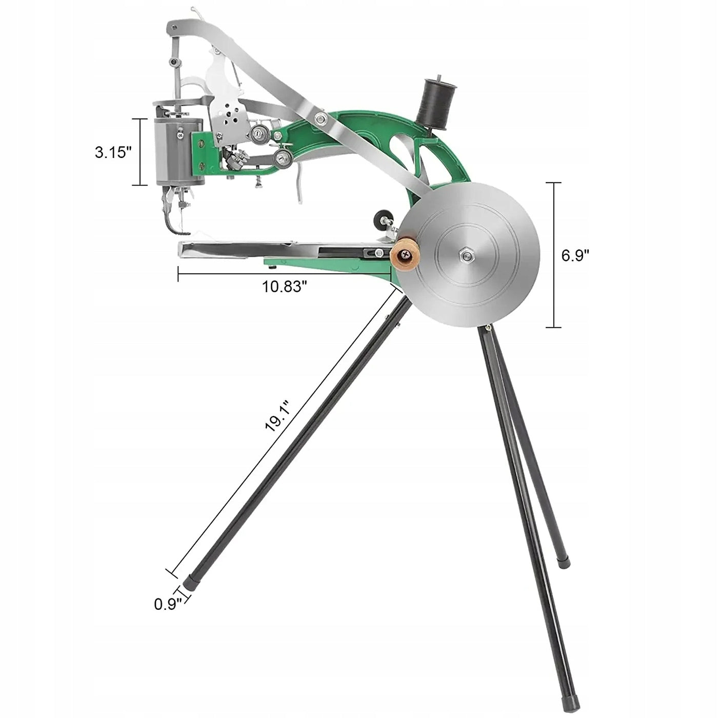 Handheld Szewska Machine Metal 360° Footwear Leather 0-5mm Tripod Manufacturer code RZEMESLNICZA METALOWA MASZYNA SZEWSKA