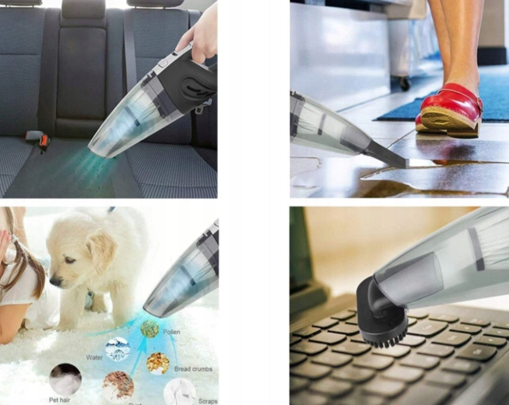 Handheld Vacuum Cleaner 120W Black Wireless Car Vacuum Cleaner Brand no brand