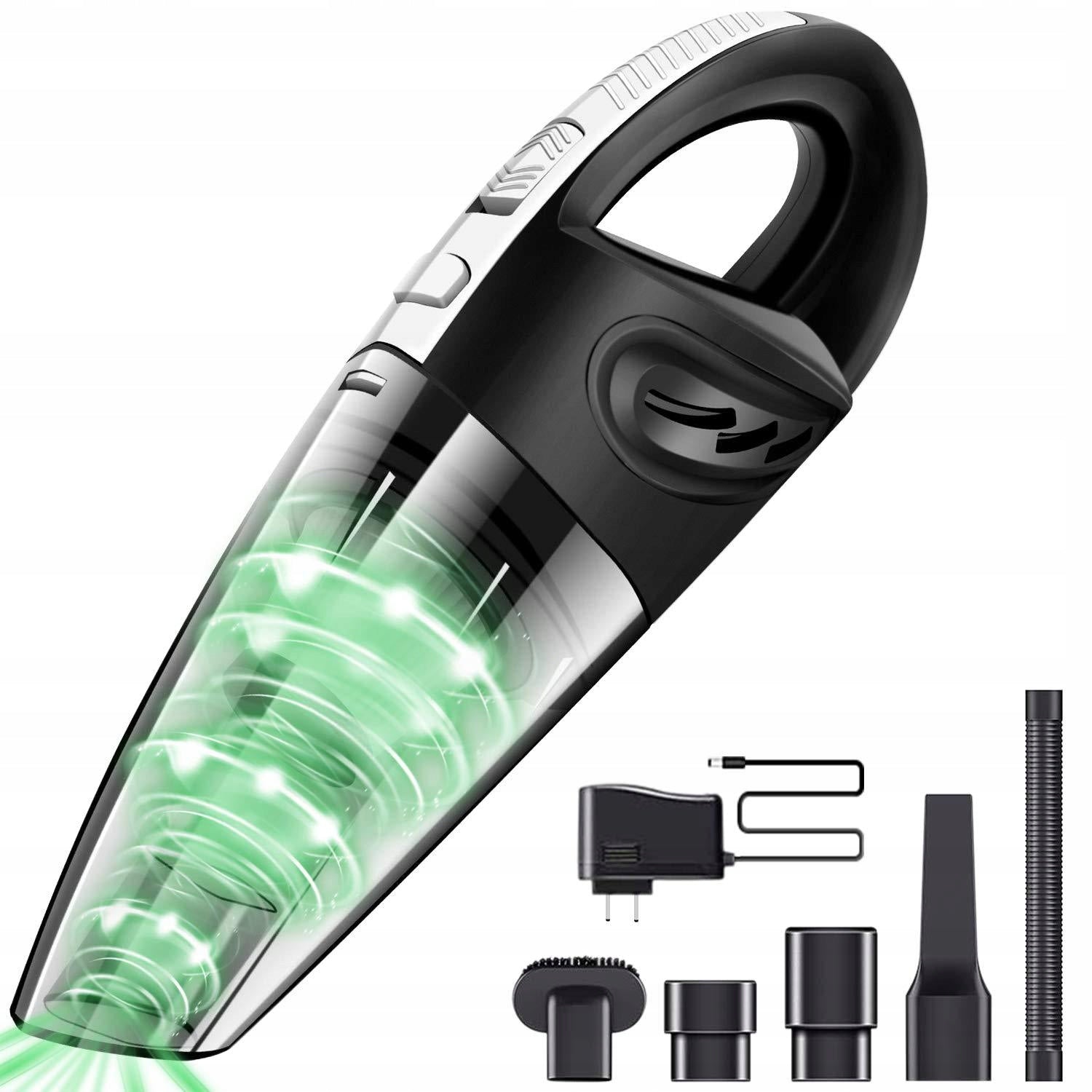 Handheld Vacuum Cleaner 120W Black Wireless Car Vacuum Cleaner