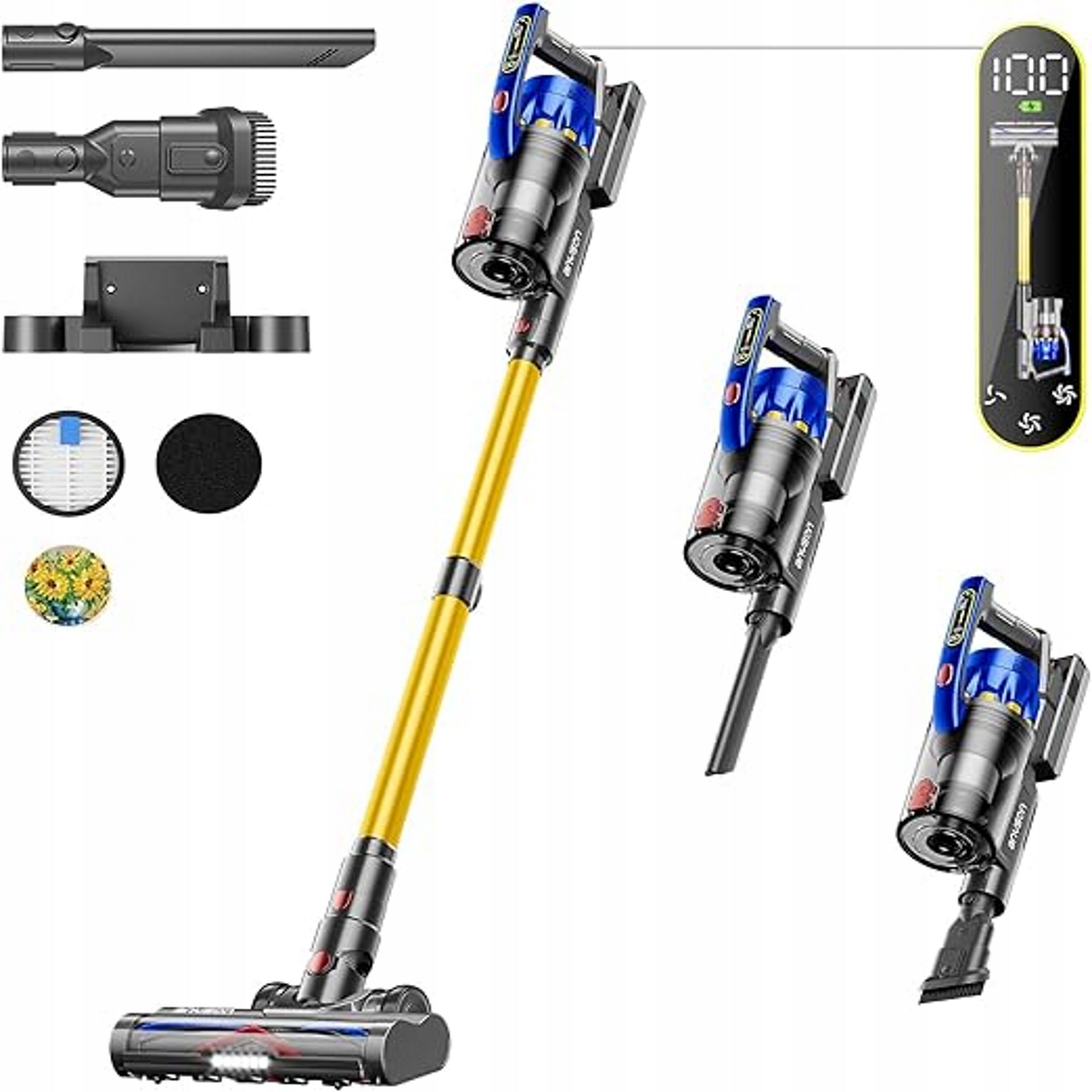 Handheld Vacuum Cleaner ANYSON CORDLESS VACUUM CLEANER POWERFUL black