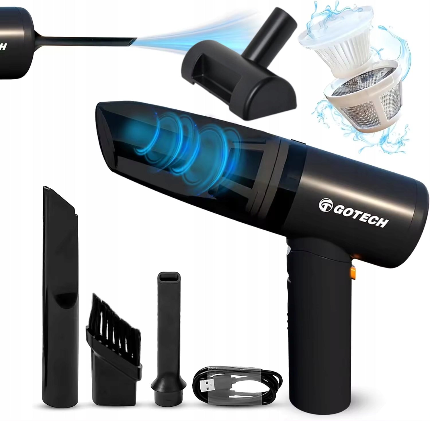 Handheld Vacuum Cleaner Home Car Turbo Powerful Wireless Bagless Manufacturer code Kompaktowy Odkurzacz