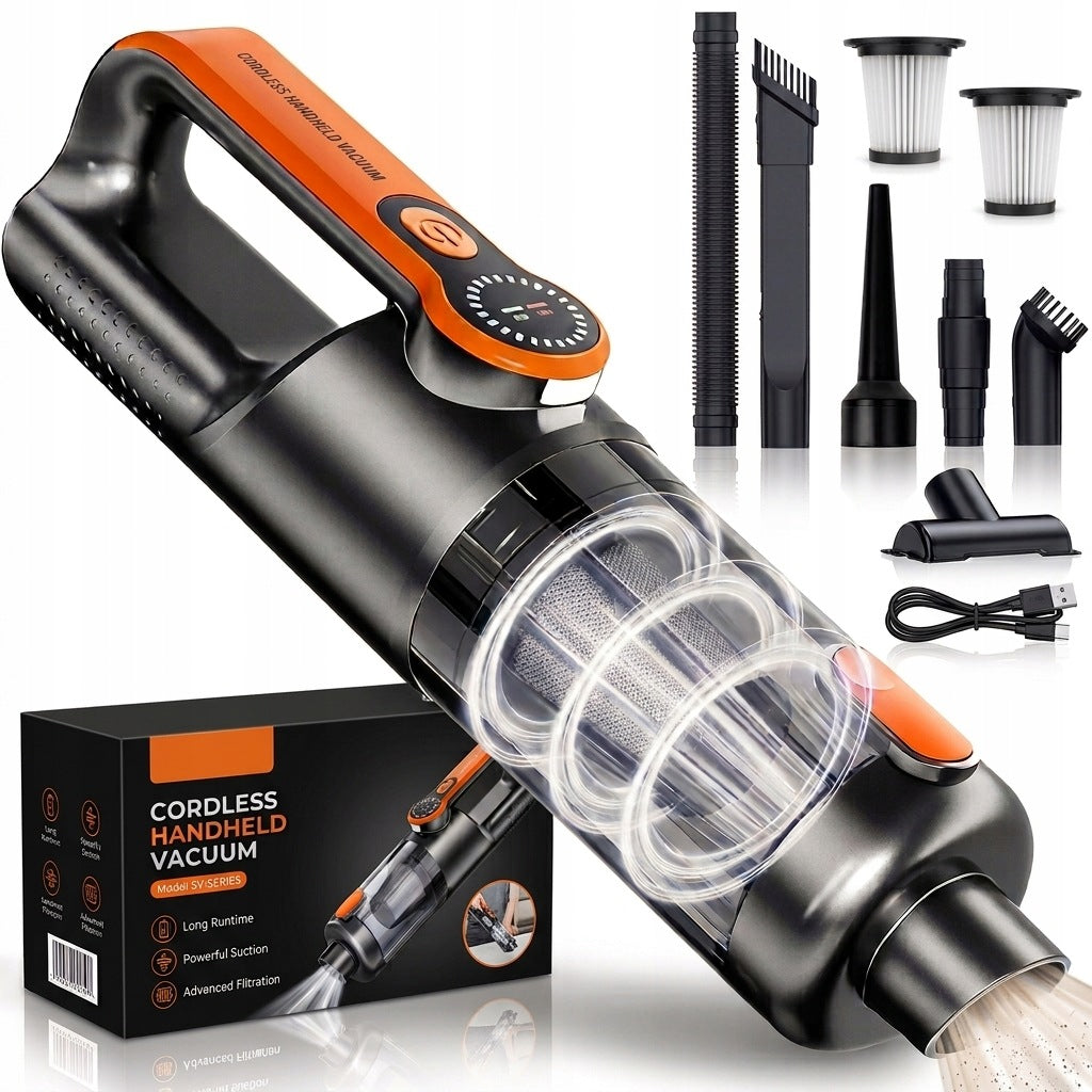 Handheld Vacuum Cleaner Wireless for Car 17 kPa USB + FREEBIE