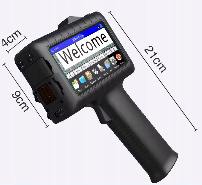 Handheld inkjet spittoon printer for EAN QR code date marking Manufacturer code KD-481