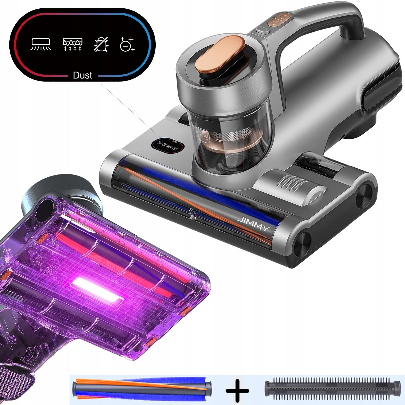 Handheld vacuum cleaner JIMMY BX7 for allergy sufferers 15Kpa double anti-tangle brushes