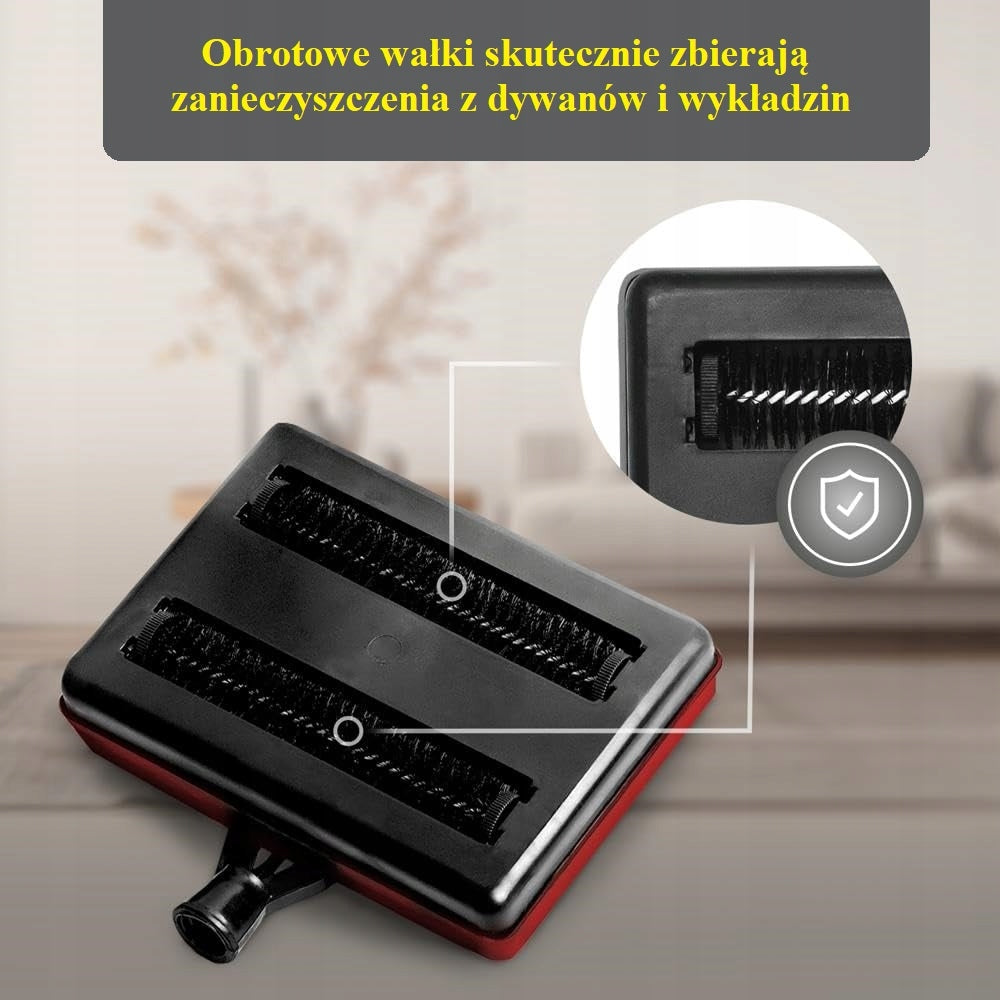 Handheld vacuum cleaner LUX-ROLER mechanical cordless brush carpet lining Brand Soft-Plast