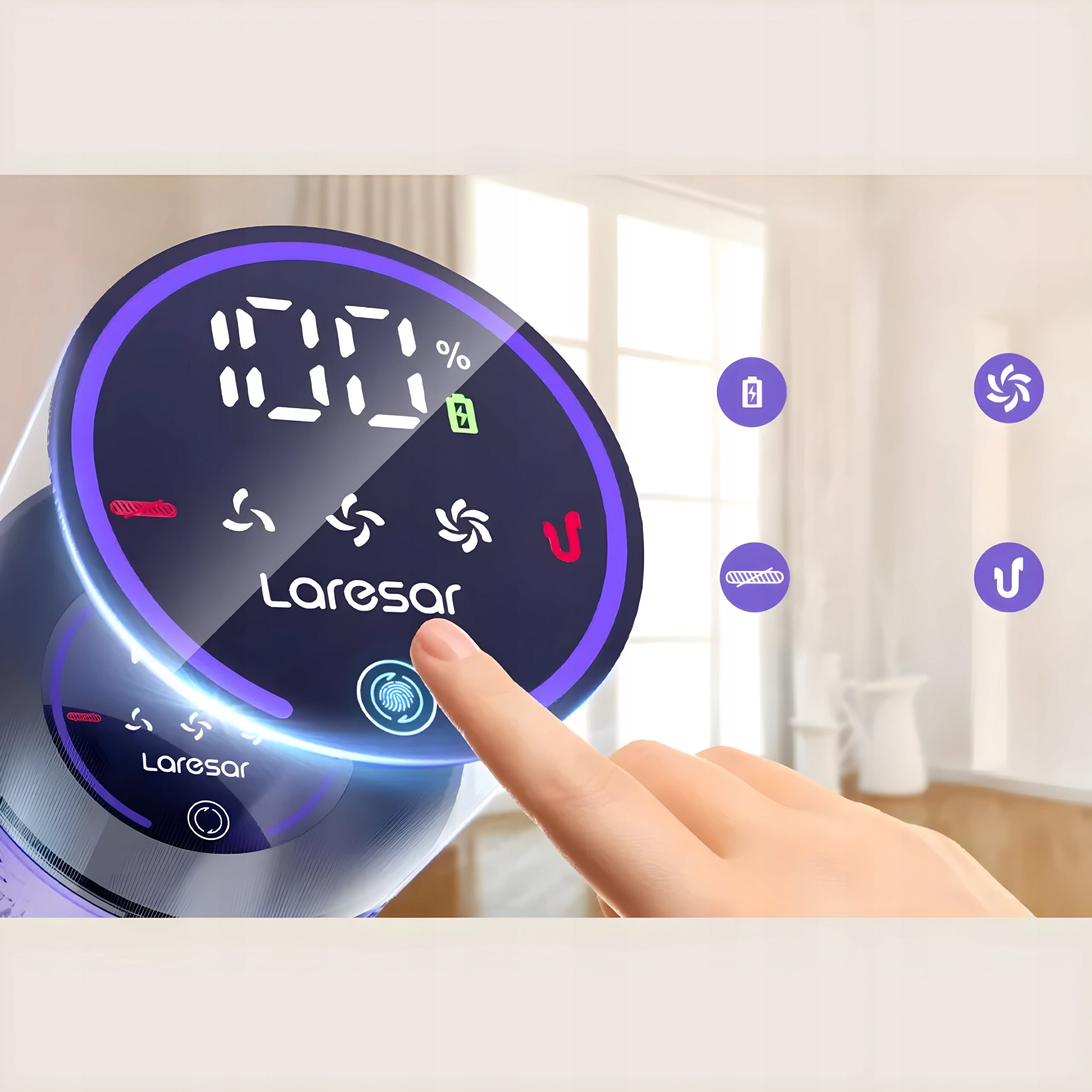 Handheld vacuum cleaner Laresar V7PRO NEW 2026 Manufacturer code LEA ODKURZACZ PIONOWY BEZPRZEWODOWY