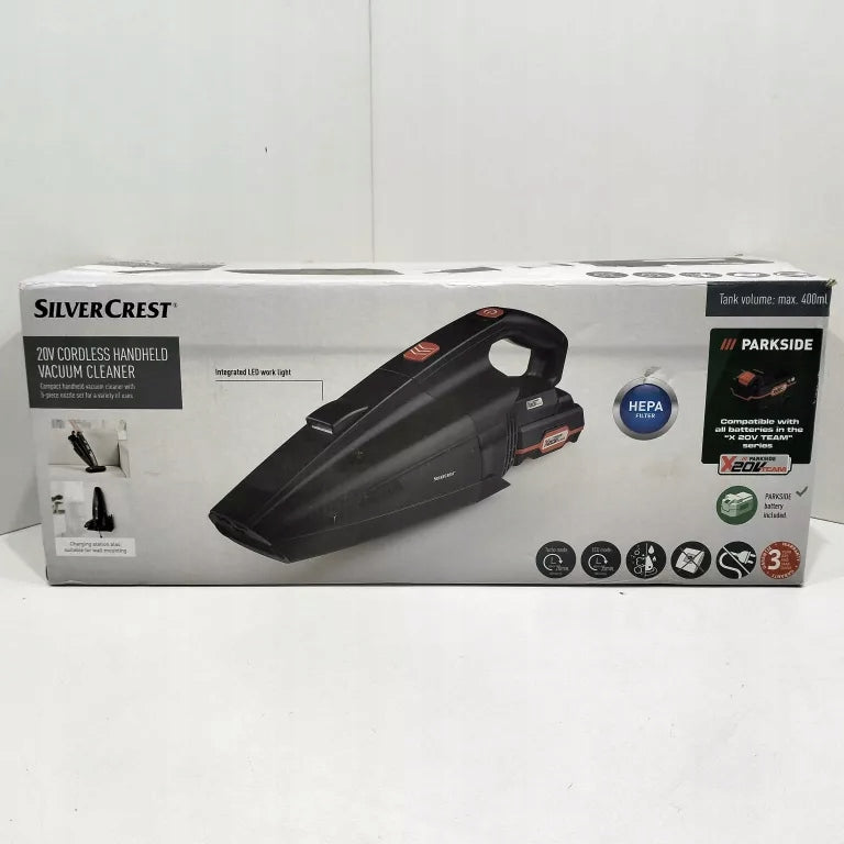 Handheld vacuum cleaner Silvercrest SHSA20-LI A1 HEPA filter Manufacturer code SHSA20-LI A1