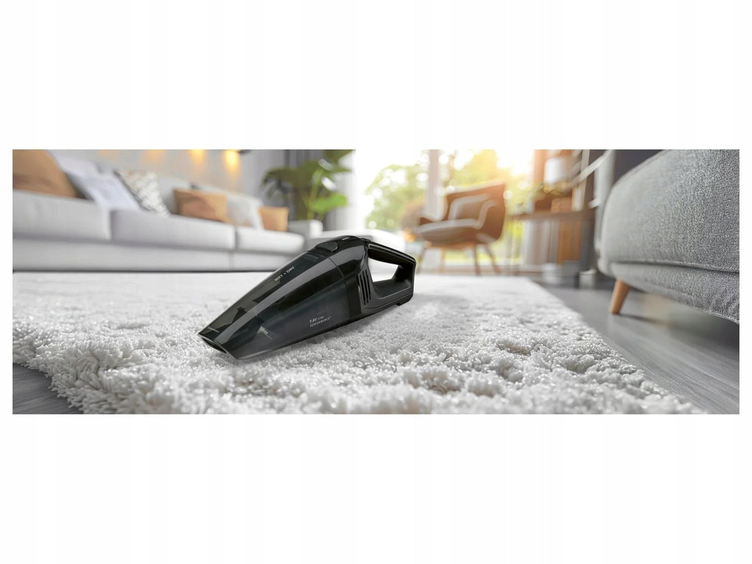 Handheld vacuum cleaner for wet and dry light USB SAS 7.4 LI F4 black Manufacturer code SAS 7.4 LI F4